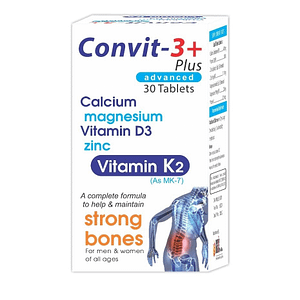 Convit 3+ Tablet | Strong Bones Vitamin D3 & Vitamin K | eHealth-Store