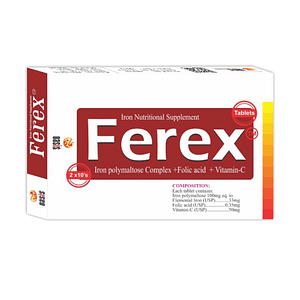 Ferex Tablet | Used for Treatment of Megaloblastic Anemias